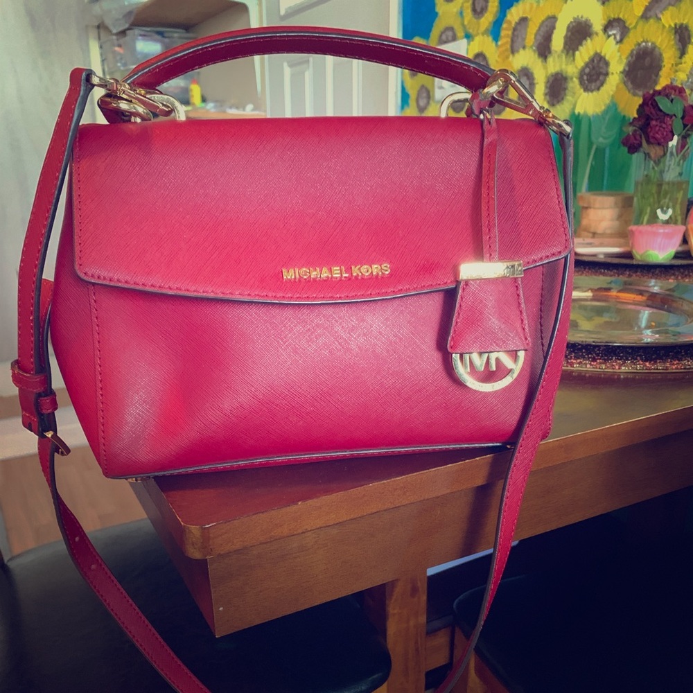 Authentic Michael Kors Red Bag